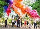 Цветной дым для свадьбы в Новосибирске