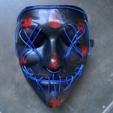 Неоновая маска (синяя) в Новосибирске